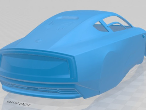 Volkswagen XL1 2014 Printable Body Car 3D Druckmodell