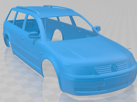 Volkswagen Passat Variant 1997 Printable Body Car Modello di stampa 3D