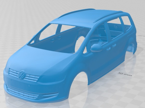Volkswagen Sharan 2016 Printable Body Car 3D Принт Модель