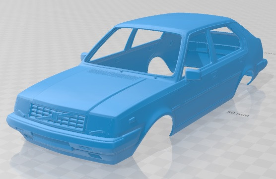 Volvo 345 5 Door 1980 Printable Body Car 3D 프린트 모델 .c4d .max .obj .3ds .fbx .stl .blend