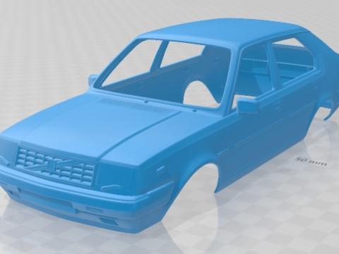 Volvo 345 5 Door 1980 Printable Body Car 3D Print Model