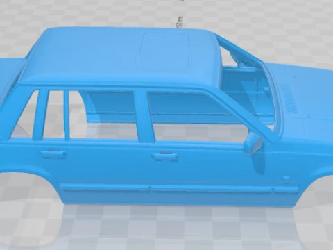 Volvo 744 Sedan 1985 Printable Body Car 3D Print Model