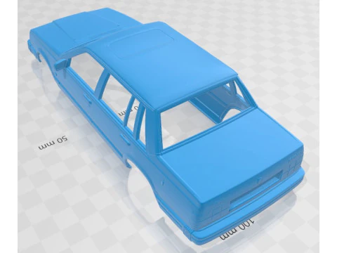 Volvo 744 Sedan 1985 Printable Body Car 3D Print Model