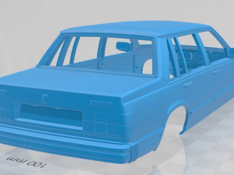Volvo 744 Sedan 1985 Printable Body Car 3D Print Model