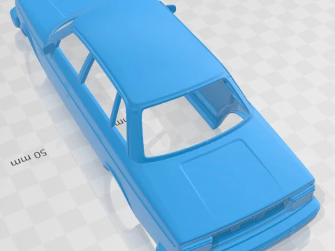 Carro com carroceria imprim&iacute;vel Volvo 244 Sedan 1975 Modelo de Impressão 3D