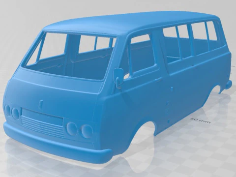 Toyota Hiace 1967 Printable Body Van 3D Print Model