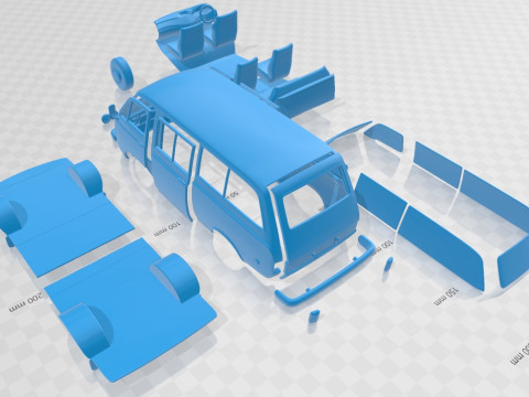 Toyota Hiace 1967 Printable Van 3D Принт Модель