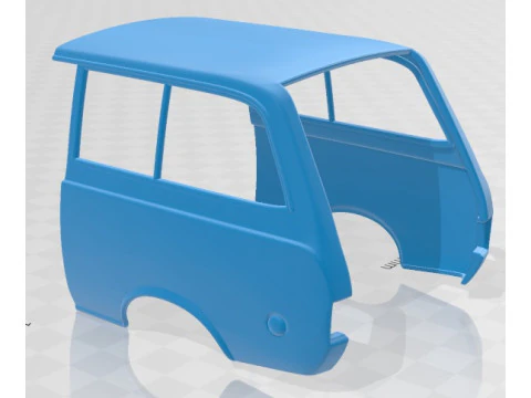 Toyota Hiace 1967 Printable Van 3D Print Model