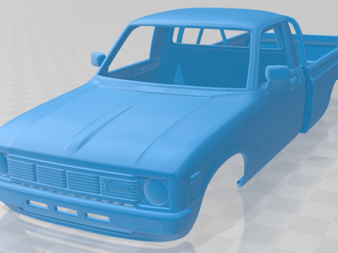 Toyota Hilux Regular Cab 1978 Printable Body Car 3D Принт Модель