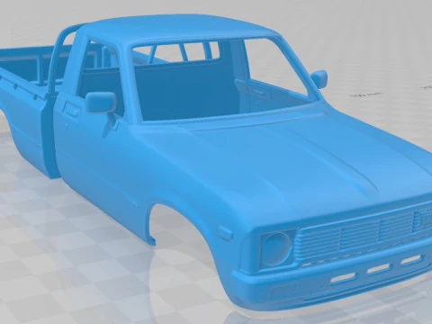 Toyota Hilux Regular Cab 1978 Printable Body Car 3D Print Model