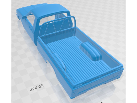 Toyota Hilux Regular Cab 1978 Printable Body Car Modello di stampa 3D
