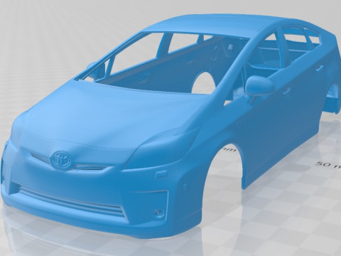 Toyota Prius 2010 Printable Body Car 3D Print Model