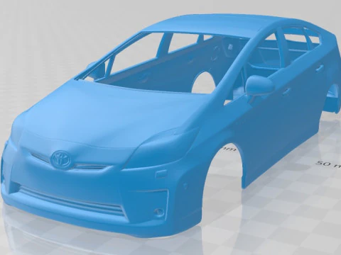Carrozzeria stampabile Toyota Prius 2010 Modello di stampa 3D