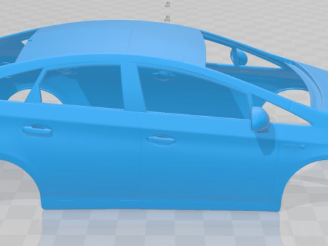 Toyota Prius 2010 Printable Body Car Modèles 3D en vedette