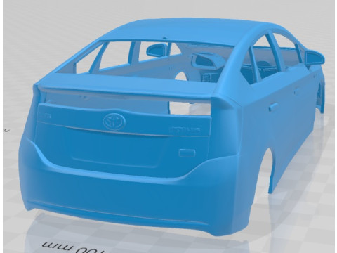 Toyota Prius 2010 Printable Body Car Modèles 3D en vedette