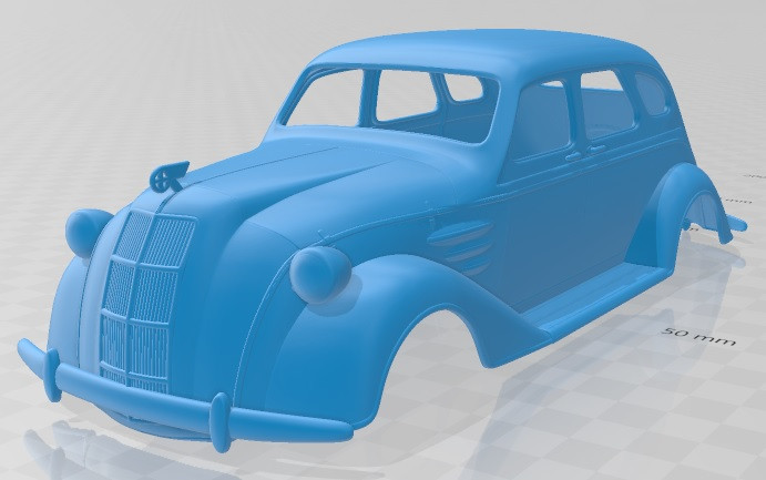 Toyota AA 1940 Printable Body Car Modello di stampa 3D .c4d .max .obj .3ds .fbx .stl .blend 