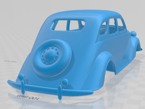 Toyota AA 1940 Printable Body Car Modello di stampa 3D