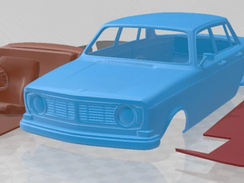 Volvo 144 Sedan 1967 Printable Car 3D Print Model