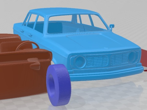 Volvo 144 Sedan 1967 Printable Car 3Dプリントモデル