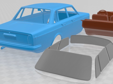 Volvo 144 Sedan 1967 Printable Car 3Dプリントモデル