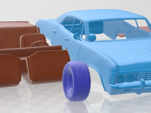 Chevrolet Impala 1967 Printable Car 3D 打印模型