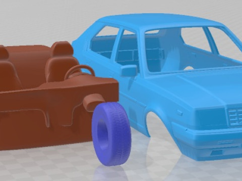 Volvo 345 5 Door 1980 Printable Car 3D प्रिंट मॉडल