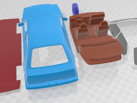 Volvo 345 5 Door 1980 Printable Car 3D प्रिंट मॉडल