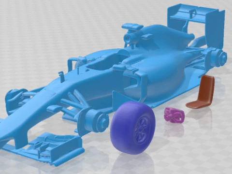 Formula 1 Infiniti 2014 Printable Car 3D Print Model