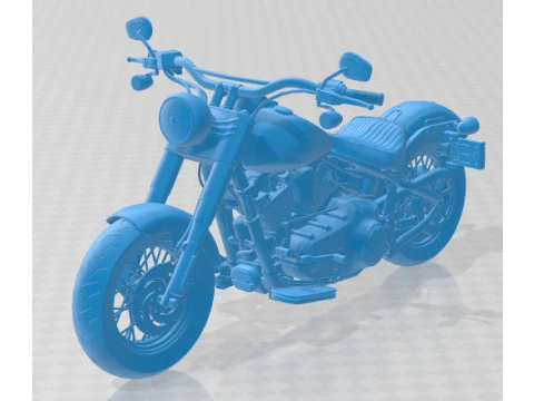 Harley Davidson Softail Slim 2015 Printable Motorbike 3D Print Model