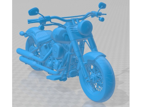 Harley Davidson Softail Slim 2015 Printable Motorbike 3D प्रिंट मॉडल