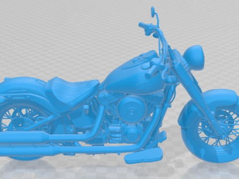 Harley Davidson Softail Slim 2015 Printable Motorbike 3D प्रिंट मॉडल