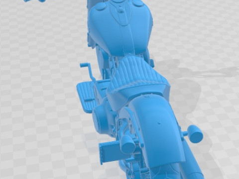Harley Davidson Softail Slim 2015 Printable Motorbike 3D प्रिंट मॉडल