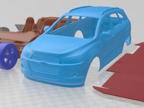 Chevrolet Captiva 2012 Printable Car 3D 打印模型