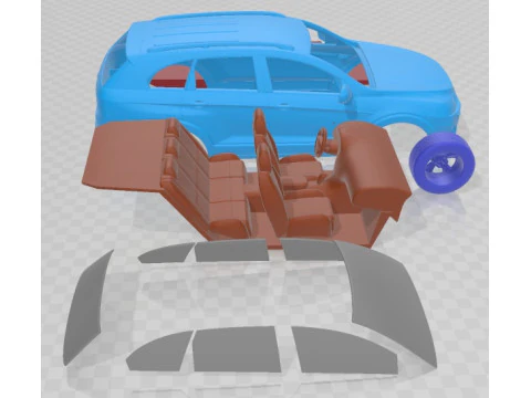 Chevrolet Captiva 2012 Printable Car 3D Print Model