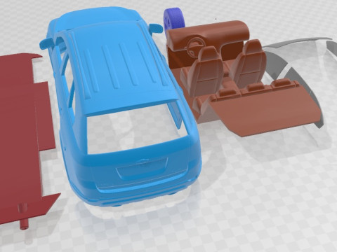 Chevrolet Captiva 2012 Printable Car Model Cetak 3D