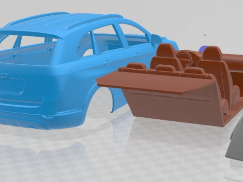 Chevrolet Captiva 2012 Printable Car Model Cetak 3D