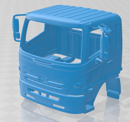Hino 500 FC 2020 Printable Body Cabin Truck 3Dプリントモデル .c4d .max .obj .3ds .fbx .stl .blend