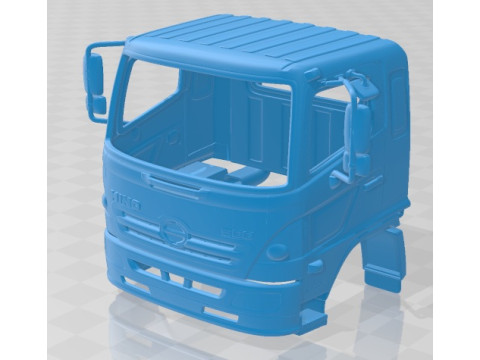 Hino 500 FC 2020 Printable Body Cabin Truck 3Dプリントモデル