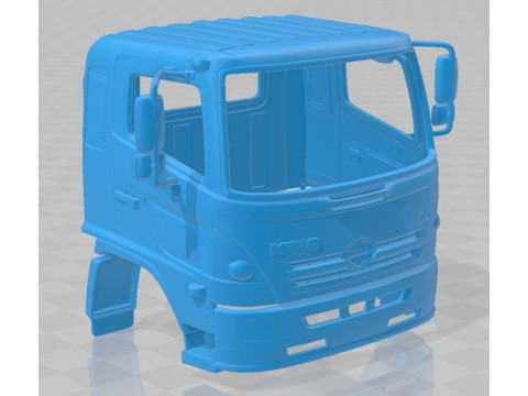 Hino 500 FC 2020 Printable Body Cabin Truck 3Dプリントモデル