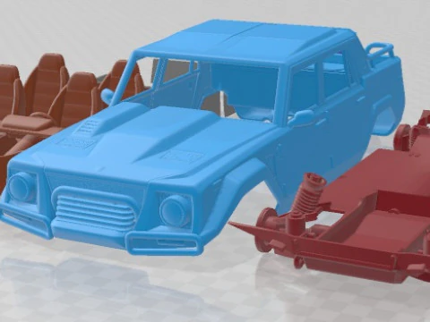 LM002 Автомобиль для печати 1986 года 3D Принт Модель