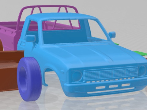 Toyota Hilux Regular Cab 1978 Printable Car 3D printmodel