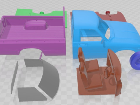 Toyota Hilux Regular Cab 1978 Printable Car 3D printmodel