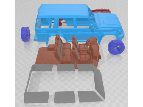 Toyota Land Cruiser 70 GXL 2024 Printable Car Modelo de Impressão 3D
