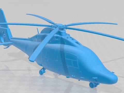 Eurocopter EC 155 Printable Helicopter 3D 打印模型