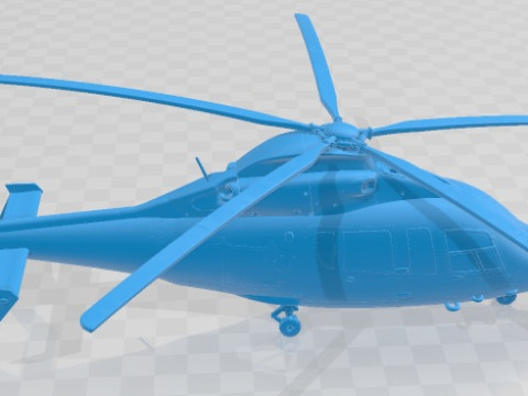 Eurocopter EC 155 Printable Helicopter 3D 打印模型