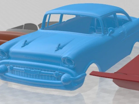 Chevrolet 150 Sedan 1957 Printable Car 3D Print Model