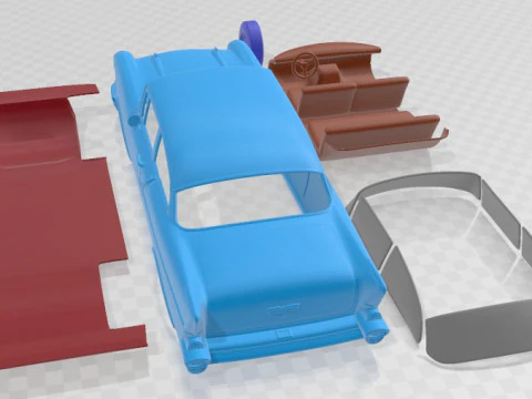 Chevrolet 150 Sedan 1957 Printable Car 3D Print Model
