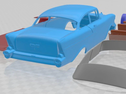 Chevrolet 150 Sedan 1957 Printable Car 3D Print Model