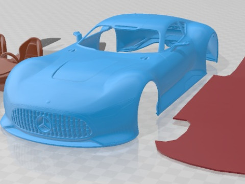 Mercedes Benz Vision Gran Turismo Concept Printable Car 3D 打印模型