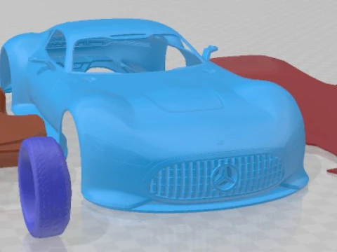 Mercedes Benz Vision Gran Turismo Concept Printable Car 3D Print Model